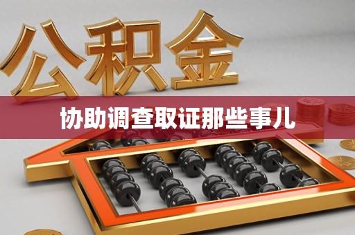 延平协助调查取证那些事儿