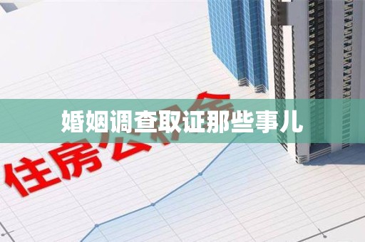 延平婚姻调查取证那些事儿